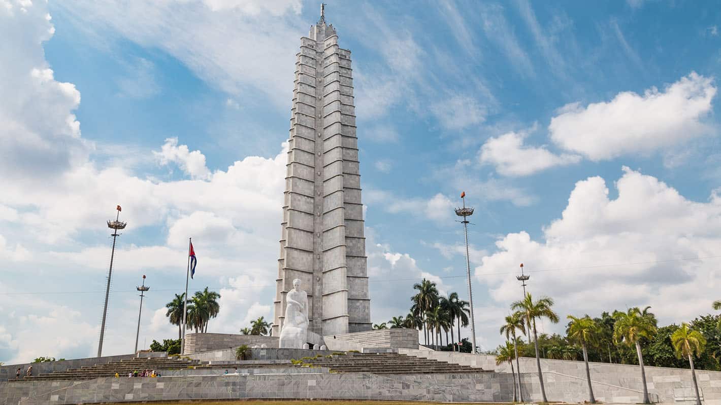 Havana City Tour - Revolution Square top attractions: Jose Marti's marble statue and star shaped tower